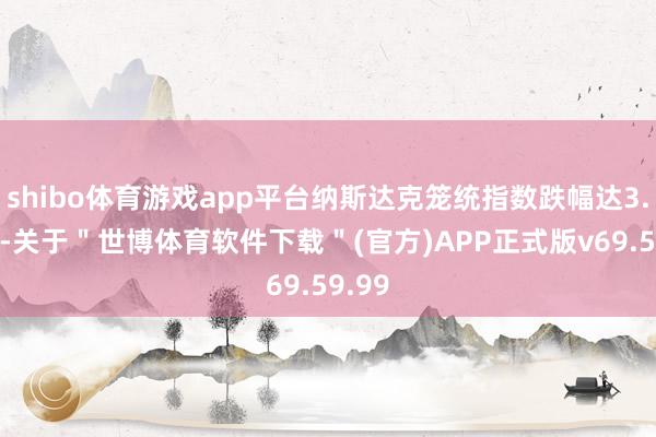 shibo体育游戏app平台纳斯达克笼统指数跌幅达3.61%-关于＂世博体育软件下载＂(官方)APP正式版v69.59.99