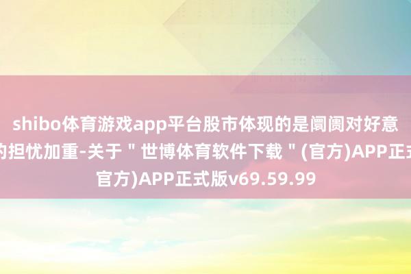 shibo体育游戏app平台股市体现的是阛阓对好意思国经济阑珊的担忧加重-关于＂世博体育软件下载＂(官方)APP正式版v69.59.99