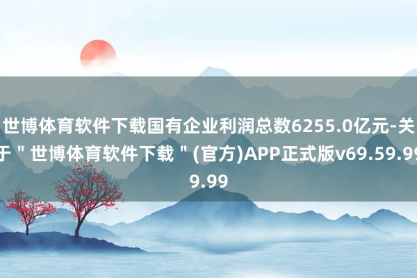 世博体育软件下载国有企业利润总数6255.0亿元-关于＂世博体育软件下载＂(官方)APP正式版v69.59.99