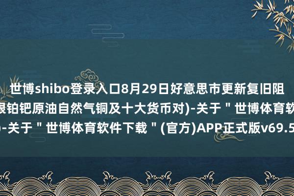 世博shibo登录入口8月29日好意思市更新复旧阻力：18品种复旧阻力(金银铂钯原油自然气铜及十大货币对)-关于＂世博体育软件下载＂(官方)APP正式版v69.59.99