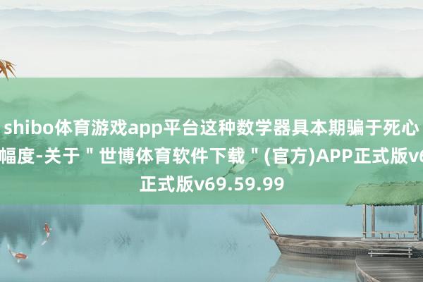 shibo体育游戏app平台这种数学器具本期骗于死心模子更新幅度-关于"世博体育软件下载"(官方)APP正式版v69.59.99