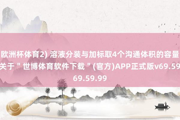 欧洲杯体育2) 溶液分装与加标取4个沟通体积的容量瓶-关于"世博体育软件下载"(官方)APP正式版v69.59.99