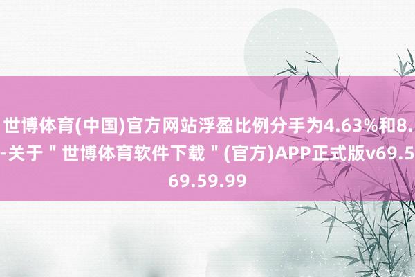 世博体育(中国)官方网站浮盈比例分手为4.63%和8.59%-关于"世博体育软件下载"(官方)APP正式版v69.59.99