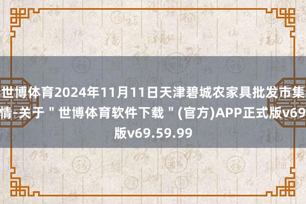 世博体育2024年11月11日天津碧城农家具批发市集价钱行情-关于"世博体育软件下载"(官方)APP正式版v69.59.99