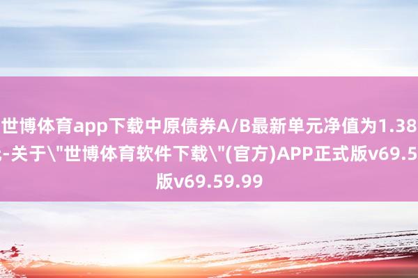 世博体育app下载中原债券A/B最新单元净值为1.3881元-关于